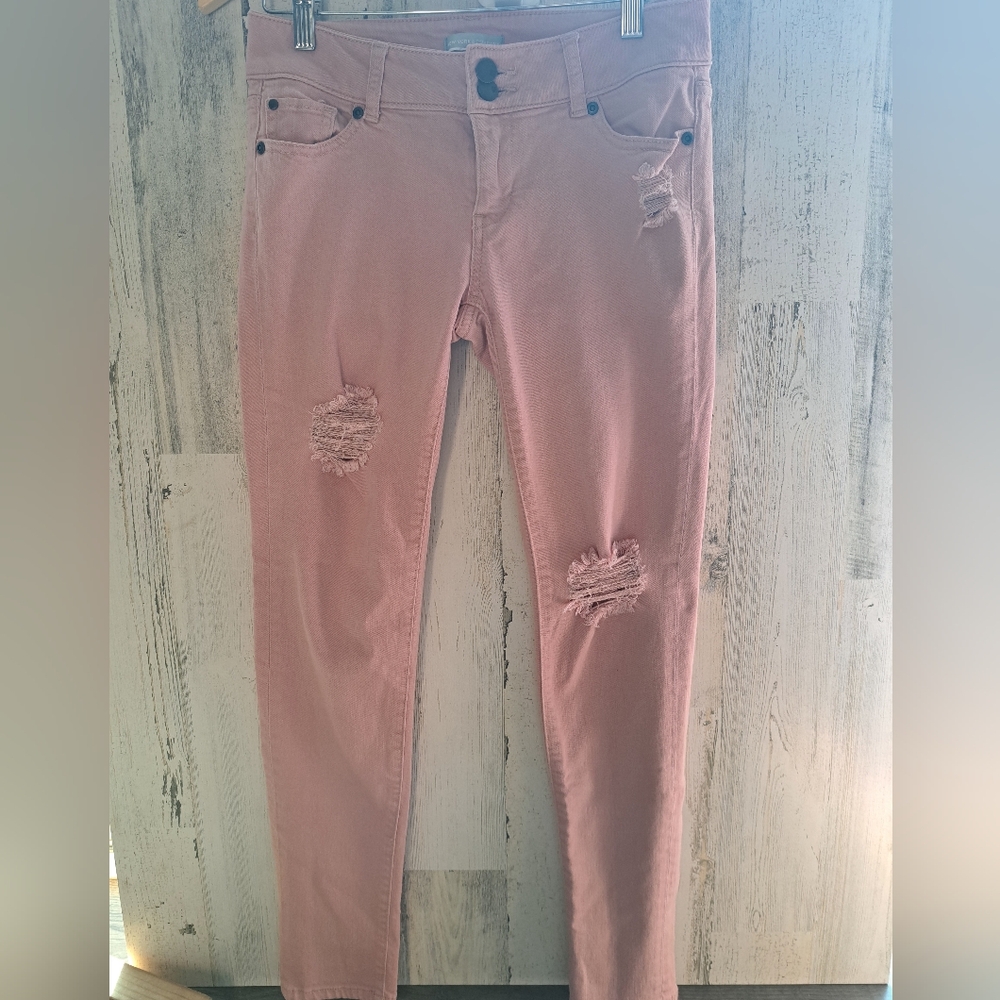Mauve skinny jeans size 0